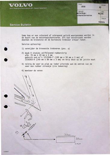 Bulletin 200 Motorkapscharnier Sep'90