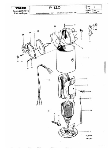 Ruitenwissermotor componenten SWF