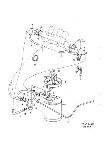 Koolstoffilter B18EP, FP, B16F, B18U, B20F