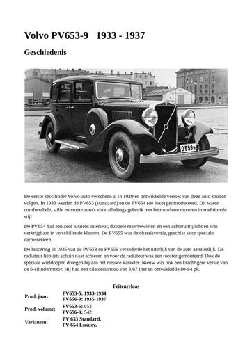 PV600 Modelinformatie