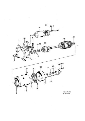 C303 Startmotor 463856