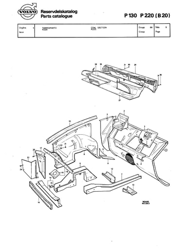 P220 Schutboard, binnenscherm, frontdelen