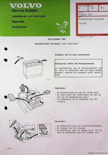 760 780 Brandstoftank vervangen '87