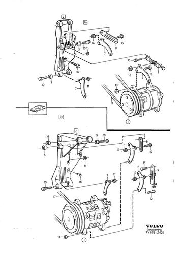 Airco compressor 4 cyl