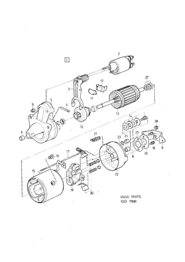 B14 Startmotor