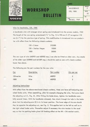 Bulletin Handrem P120, P220, P1800 Mei '69 (Engels)