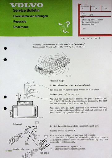 700 Storing Inbraakalarm '87