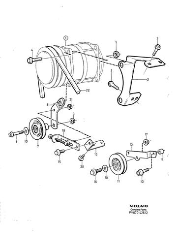 Airco compressor 6 cyl 1987