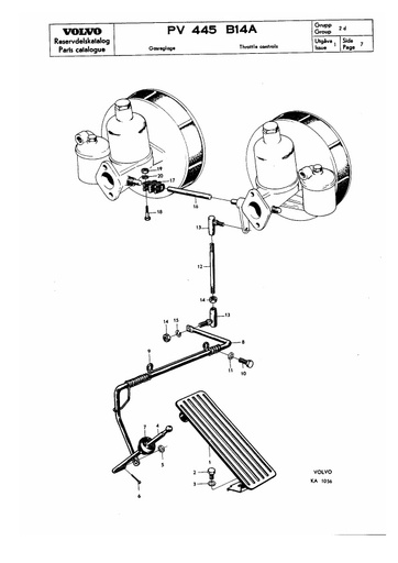 Gasbediening B14A