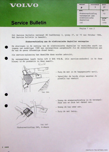 Service Bulletin Elektr  Dagteller 88 90