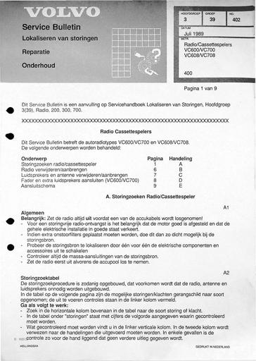Bulletin 440, 460 Radio Cassette Juli'89