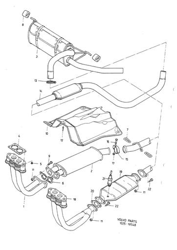 Uitlaatsysteem B18EP, B18FP