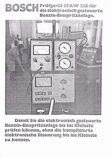 Bosch EFAW 228 tester