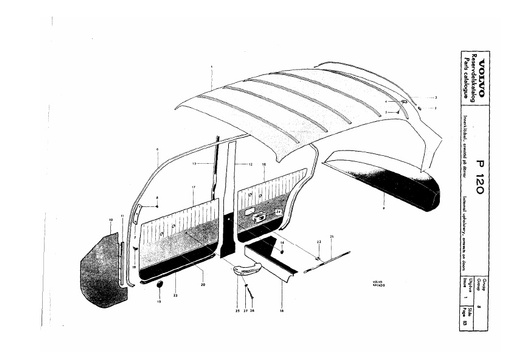 Bekleding hemel, deur en hoedenplank 119   125