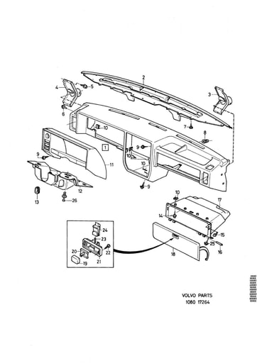 Instrumentenpaneel boven CH 710000