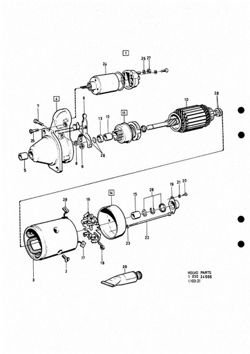 4 cilinder Bosch Startmotor