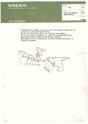 Bulletin 400 Slot achterbank leunng Apr'90