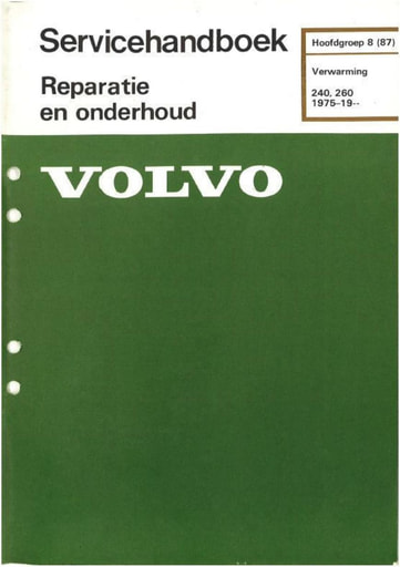 Rep  Onderh  Verwarming 240 260 '75 '86