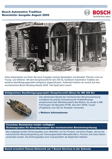 Bosch nieuwsbrief 2009 augustus