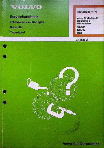 240, 300, 400, 700 Onderhoud Deel 2 '89