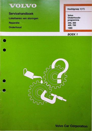 Manual Onderhoud  240, 300, 400, 700 (1)  '89