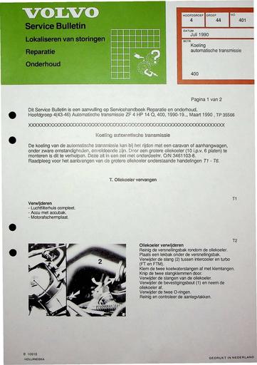 Bulletin 400 Koeling Automaat Jul'90