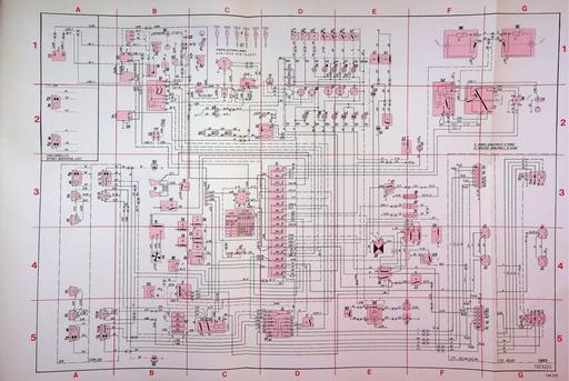 Manual 240, 260 Bedradingsschema 1982