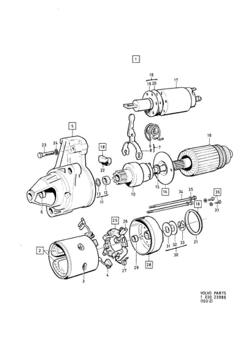 B19 Startmotor 1306503