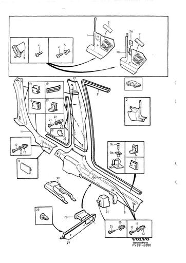 Vloer interieurdelen  1989