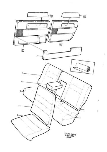 Bekleding 5 drs 5812, 5832, 5912