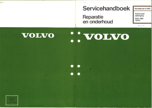 Rep  Onderh  Achterwielophanging '75
