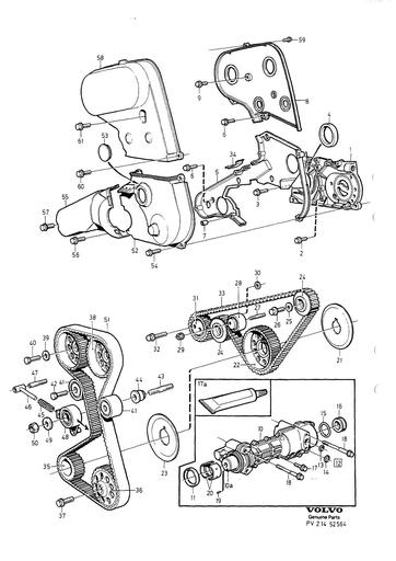 B204, B234 Distributieriem
