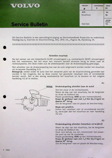 Bulletin Stuurhuis 340, 360