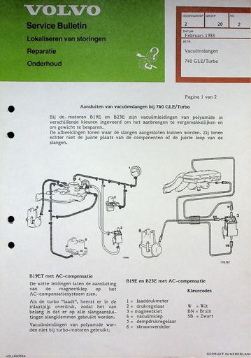 740 GLE Vacuumslangen '84