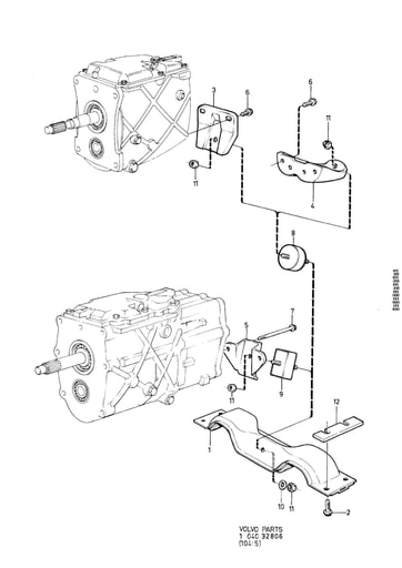 M45, M46 Montage benzinemotor excl USA