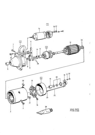 Startmotor 4 cyl Bosch