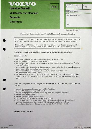 Bulletin 200 Storingen Airco Okt'90