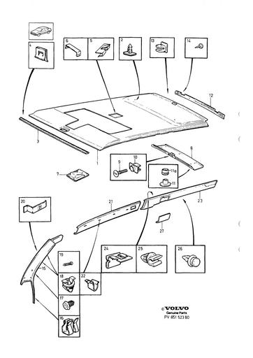 Dakraam interieur 5 drs 1990