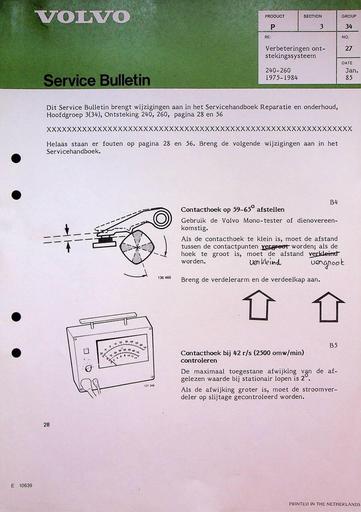 Bulletin 240, 260 Ontsteking Jan'85