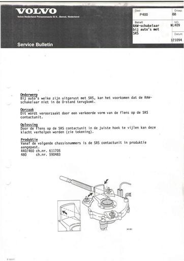 Bulletin 400 RAW schakelaar SRS Okt'94