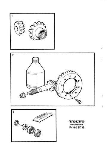 Achteras reparatiekit 1989, 1990