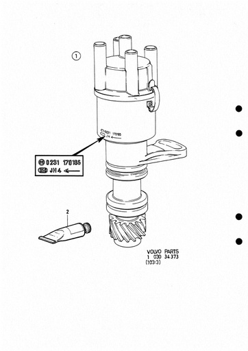 Stroomverdeler 4 cil type 1