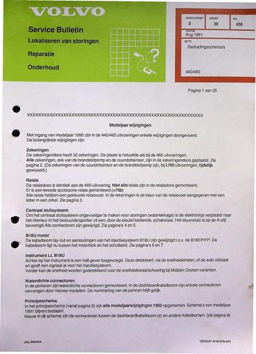 Manual 440, 460 Bedradingsschema's Aug'91