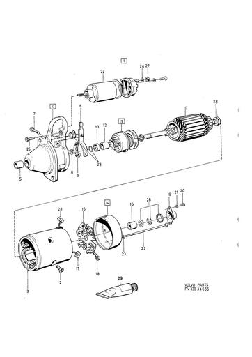 Startmotor 6 cyl