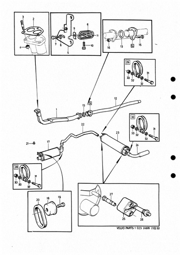 B19A, B19E, B21A, B21E Uitlaatsysteem