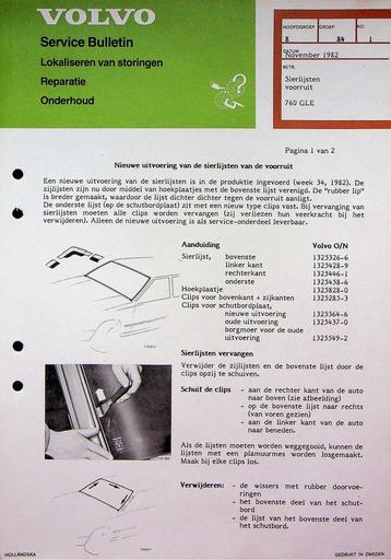 760 GLE Voorruit sierlijsten '82