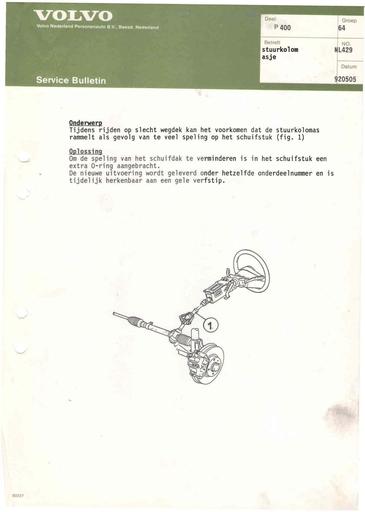 Bulletin 400 Stuurkolom asje Mei'92
