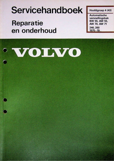Servicehandboek BW55, AW55, AW70, AW71 '75