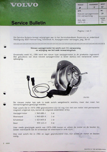 Bulletin Aanjaagmotor CU '75