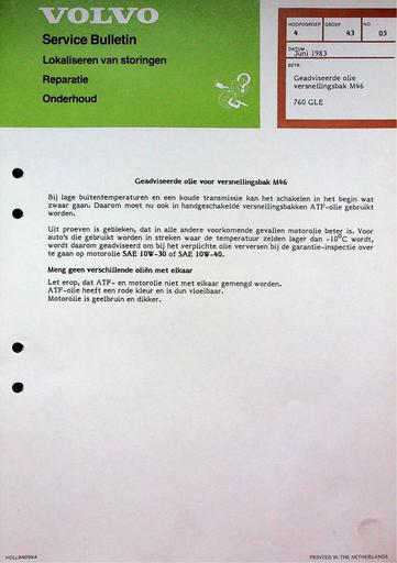 760 GLE Olie M46 '83